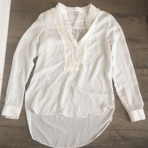 LC polka dot chiffon top